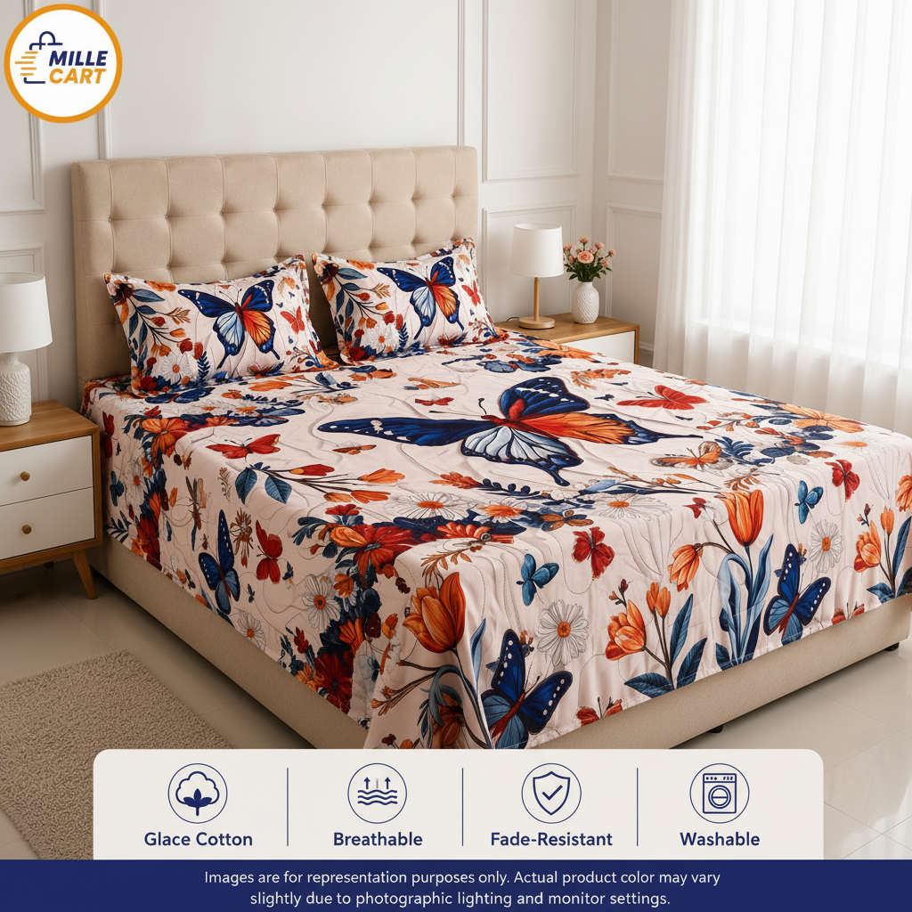 Butterfly Garden Bedsheet
