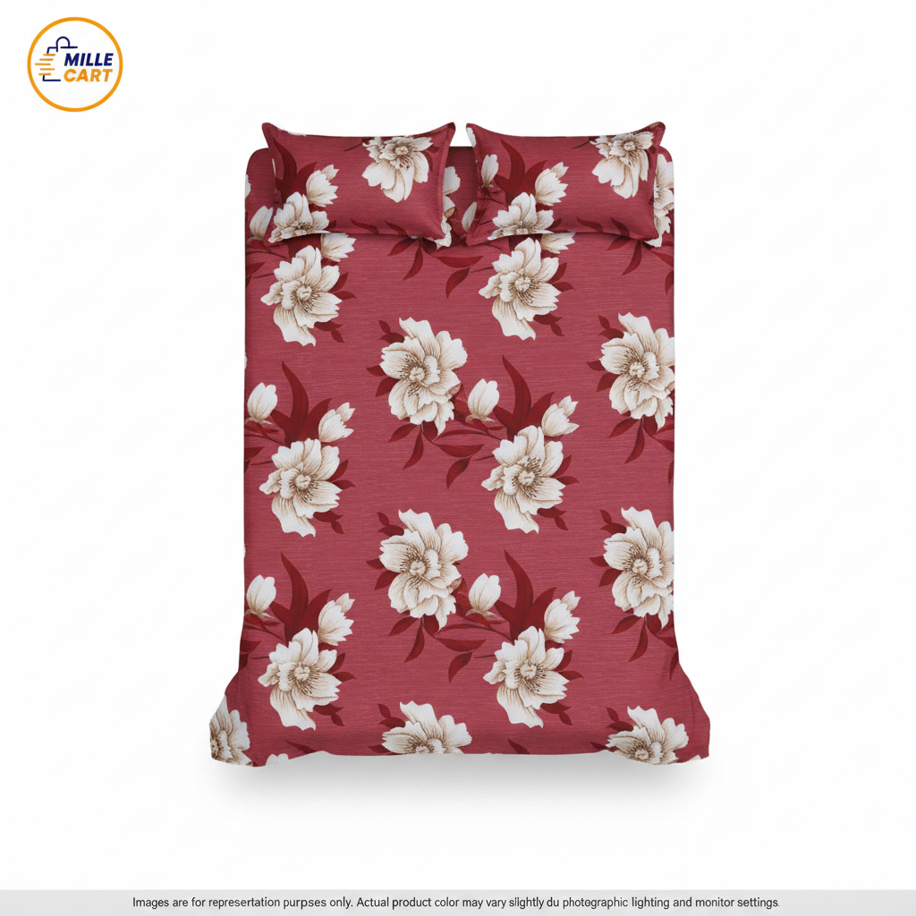 Red Peony Bedsheet
