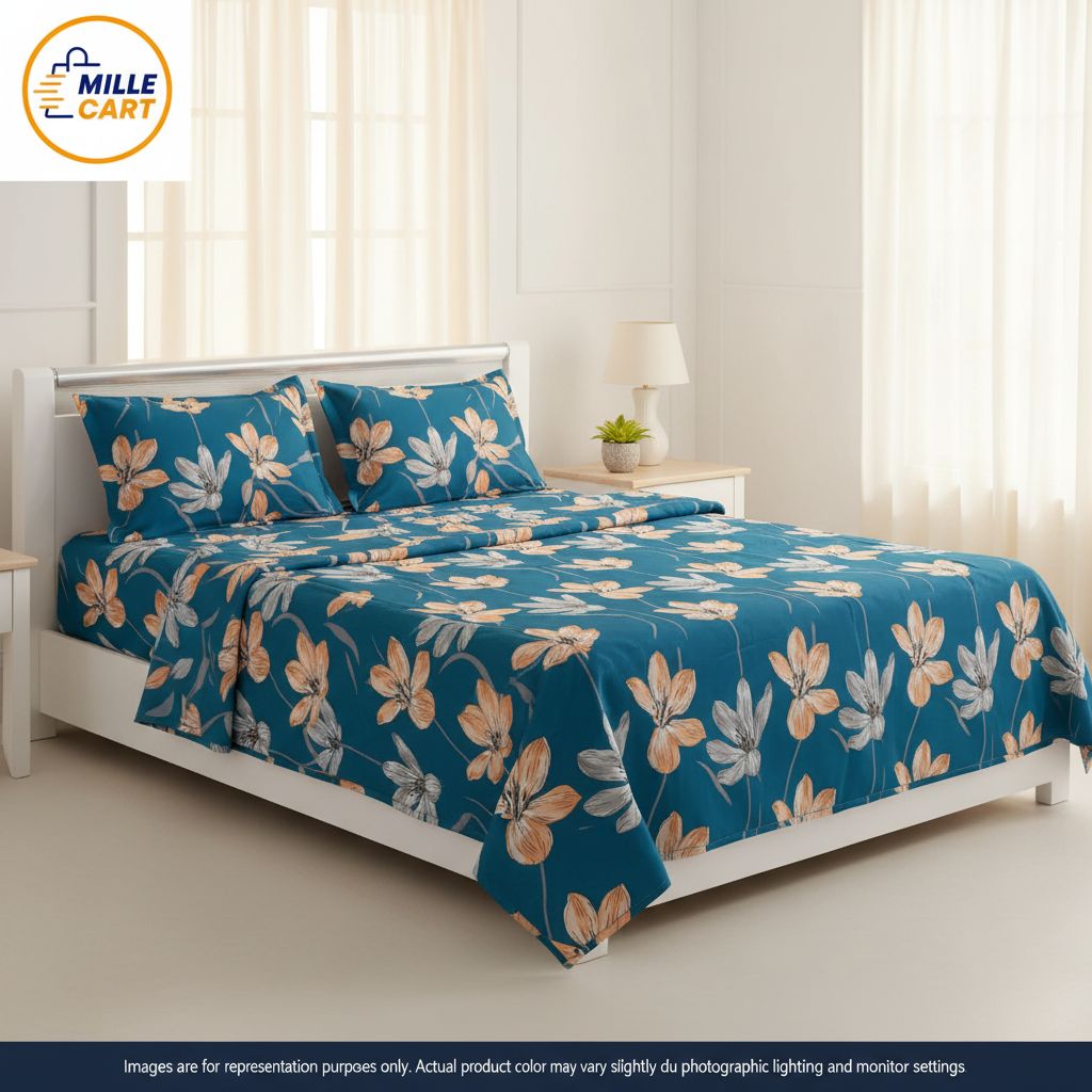 Sapphire Bloom - Teal Floral Color 3 Lifestyle