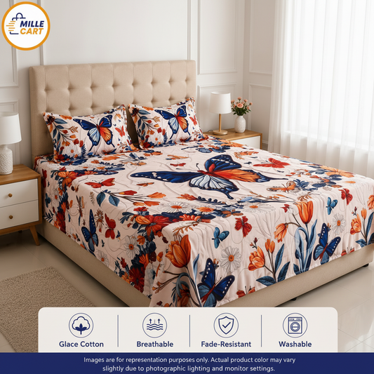 Butterfly Garden Bedsheet